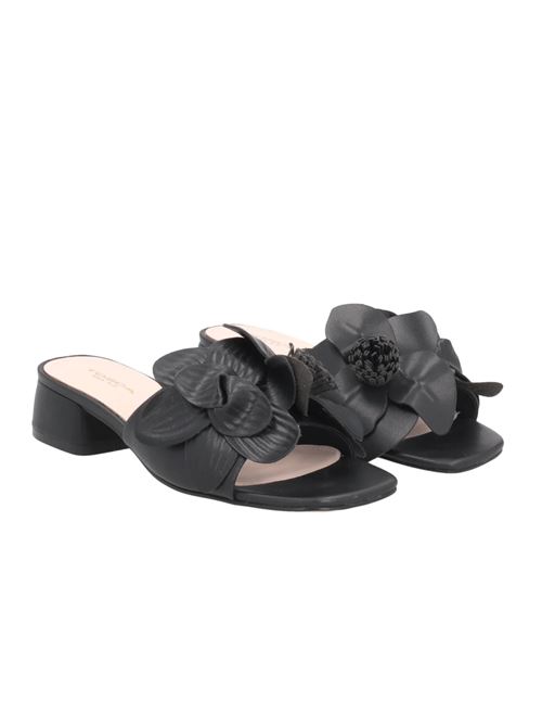 Sandalo Paloma in pelle con fiore Tosca Blu TOSCA BLU | SS2532S322-C99